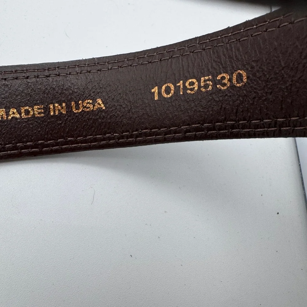 Allen Edmonds 1019530 Suede Dress Belt‎ Denim Blue 40 Belt Crafted in USA